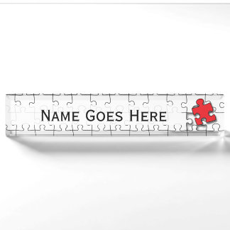 One in 110 - Autism Awareness Nameplate