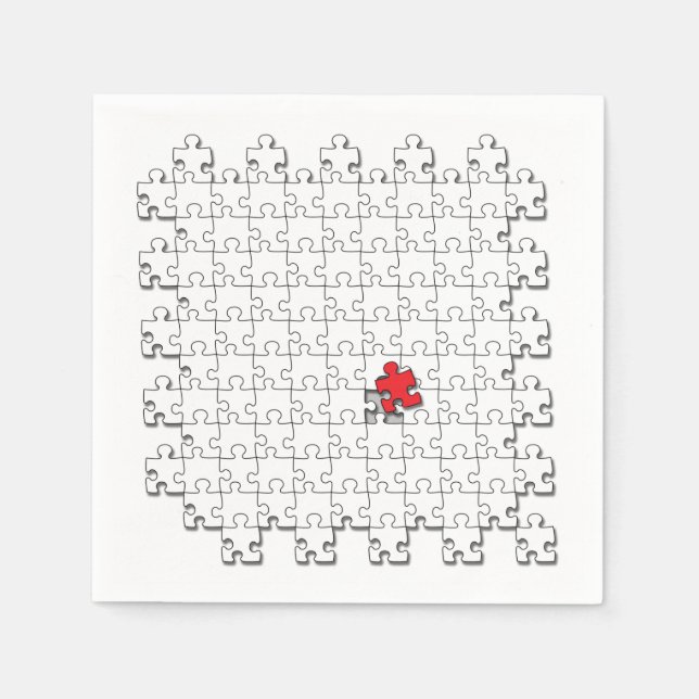 One in 110 - Autism Awareness Napkin (Front)