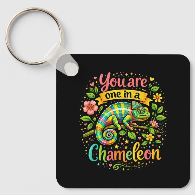 One in a Chameleon Key Ring (Front)