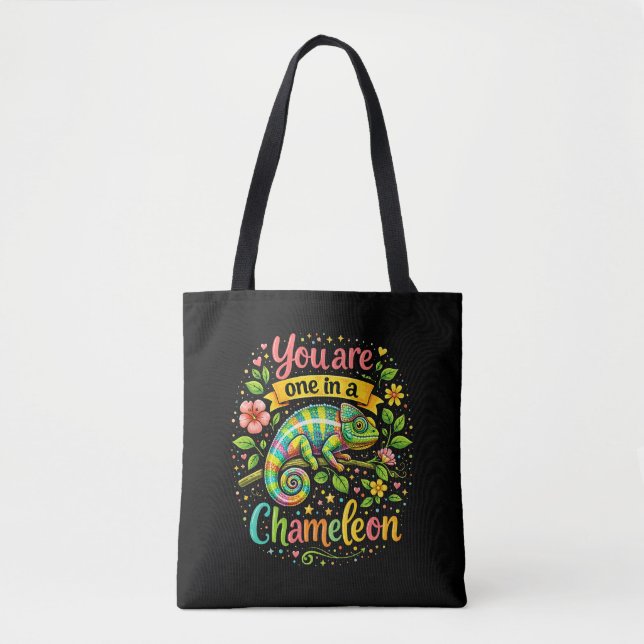 One in a Chameleon Tote Bag (Front)