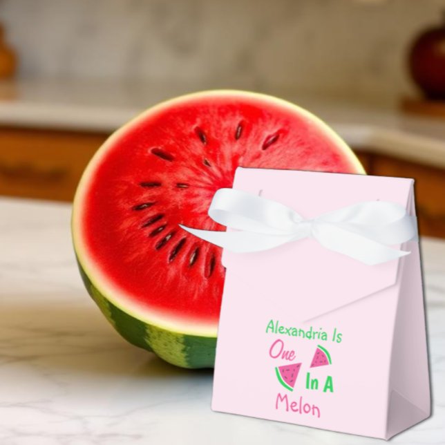 One In A Melon 1st Birthday Favour Box (Creator Uploaded)