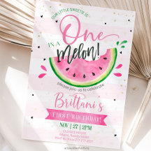 One In A Melon 1st Birthday