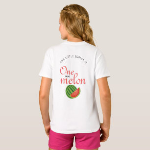 One In A Melon 1st Birthday Party Watermelon  T-Shirt