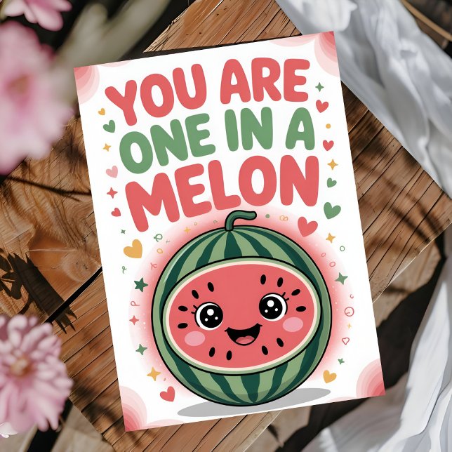 One in a Melon Birthday Card (Creator Uploaded)