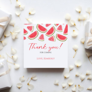 One In A Melon Birthday Favour Tag, Watermelon Tags