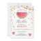 One in a melon Birthday Invitation Watermelon