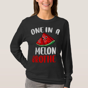 One In A Melon Brother Watermelon Fruit Family Mat T-Shirt