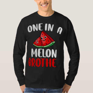 One In A Melon Brother Watermelon Fruit Family Mat T-Shirt