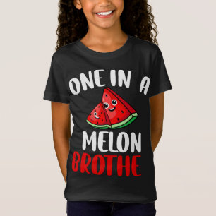 One In A Melon Brother Watermelon Fruit Family Mat T-Shirt