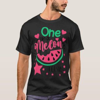 One In A Melon Cousin  Funny Watermelon Family Mat T-Shirt