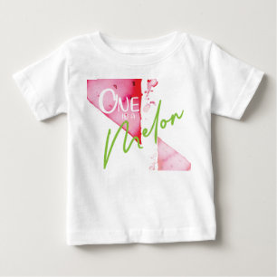 One In a Melon Cute Birthday Girl Baby T-Shirt