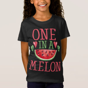 One In A Melon Cute Kids Women's Watermelon T-Shirt