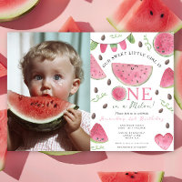 One in a Melon Cute Watermelon Girl 1st Birthday