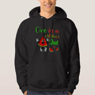 One In A Melon Daddy Dada Watermelon Fruit Cool Fa Hoodie