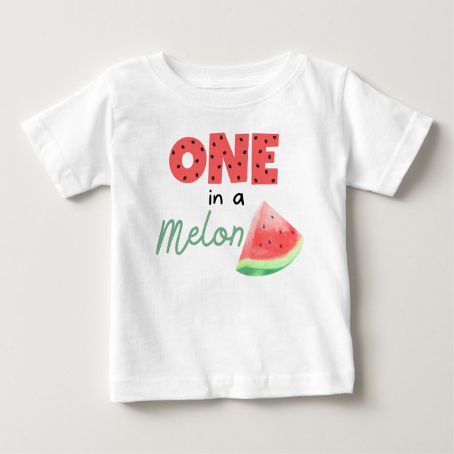 ONE in a Melon First Birthday Shirt (Front)