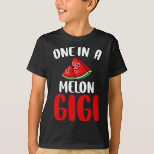 One In A Melon Gigi Funny Watermelon Fruit Family  T-Shirt