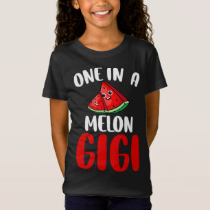 One In A Melon Gigi Funny Watermelon Fruit Family  T-Shirt