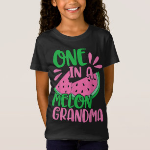 One In A Melon Grandma Watermelon Pink Grandmother T-Shirt