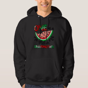 One In A Melon Grandmother Watermelon Matching Fam Hoodie
