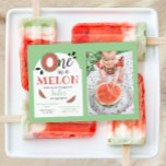 One in a Melon Kids First Birthday  Invitation<br><div class="desc">Celebrate your child’s first birthday with these fruity “one in a melon” watermelon theme party invitations! Easily add your custom party information and photo using the personalisation feature. Find matching party supplies in my shop.</div>