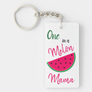 One in a Melon Mama - Watermelon Key Ring