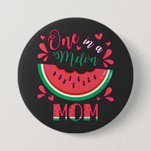 One in a Melon Mum B-Day Party Round 7.5 Cm Round Badge