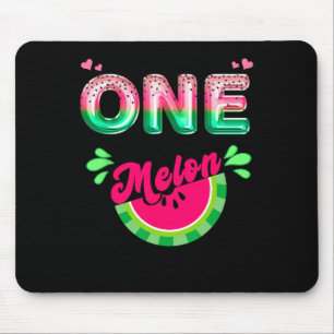 One In A Melon Mum Outfit Birthday Matching Group  Mouse Pad