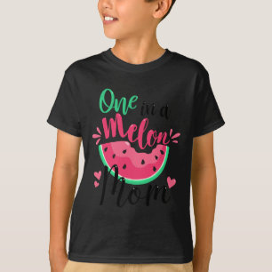 One In A Melon Mum Summer Birthday Party Matching  T-Shirt