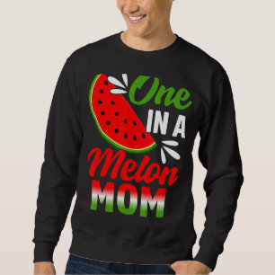 One In A Melon Mum Watermelon Family Birthday Part Sweatshirt