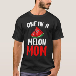 One In A Melon Mum Watermelon Family Matching Moth T-Shirt