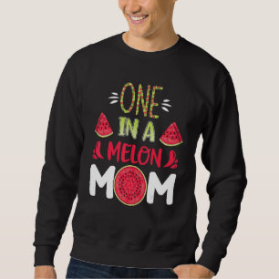 One In A Melon Mum Watermelon Matching Birthday Pa Sweatshirt