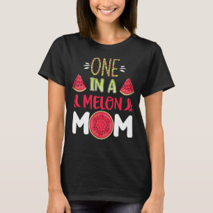 One In A Melon Mum Watermelon Matching Birthday Pa T-Shirt