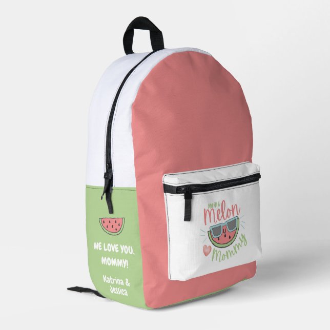 One In A Melon Mummy Backpack (Back Corner Left)