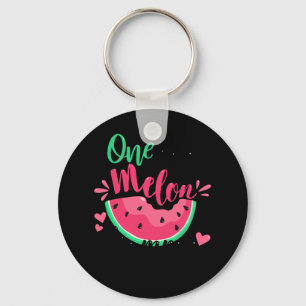 One In A Melon Mummy Summer Birthday Party Matchin Key Ring