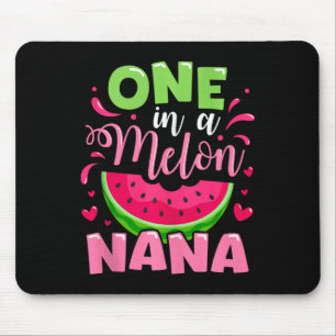 One In A Melon Nana Summer Birthday Party Family M Mouse Pad