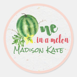 One in a Melon Personalised Birthday Stickers