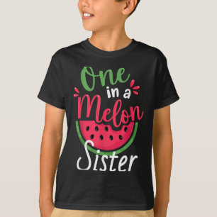 One In A Melon Sister 1st Birthday Summer Family M T-Shirt