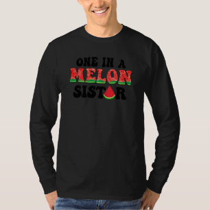 One In A Melon Sister First Birthday Watermelon Cu T-Shirt