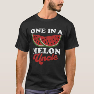 One In A Melon Uncle Watermelon Summer Retro T-Shirt
