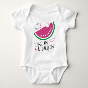 One in a Melon Watermelon Baby Bodysuit