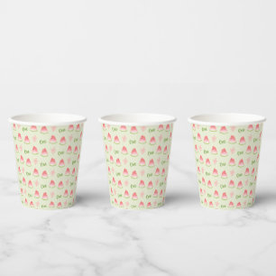 One in a Melon Watermelon Birthday Paper Cups
