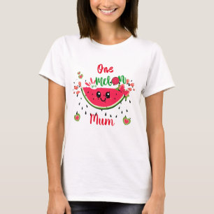 One In A Melon Watermelon Birthday Party Mum's  T-Shirt