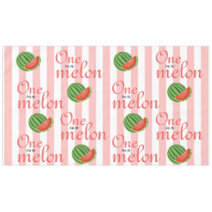 One In A Melon Watermelon Birthday Party Tablecloth
