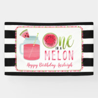 One In A Melon Watermelon First Birthday