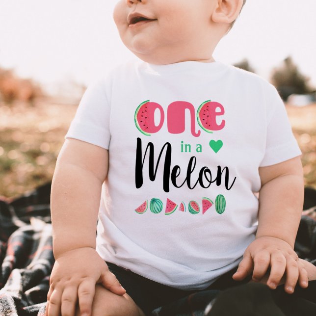 One in a melon watermelon kids baby T-Shirt (Creator Uploaded)
