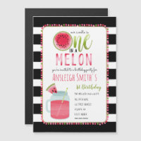 One In A Melon Watermelon Mason Jar First Birthday