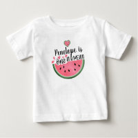 One In A Melon Watermelon Personalised Birthday