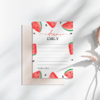 One In A Melon Watermelon Time Capsule Card