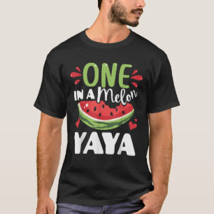 One in a Melon Yaya Cute Watermelon Summer Family  T-Shirt