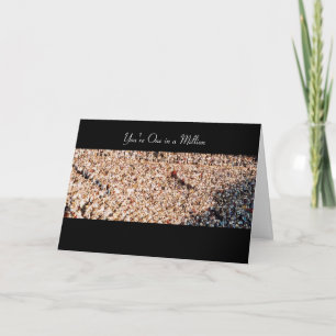 one in a million thank you card